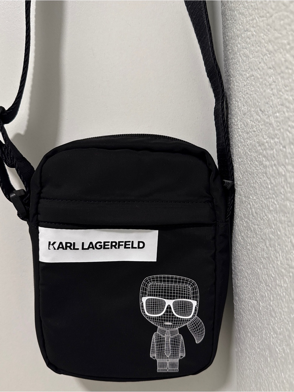 Karl Lagerfeld Black Crossbody Paris Ikonik Belt Bag